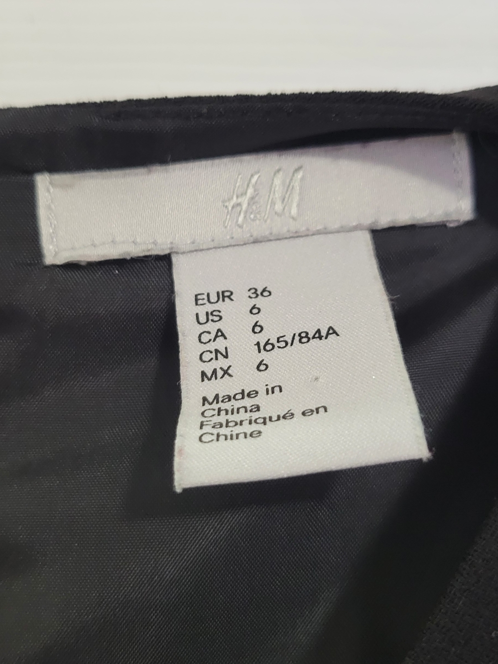 H&M Black Wrap Dress with Waist Tie - Picture 3 of 3